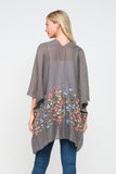 RAJ VICKI EMBROIDERED KIMONO - quetzals