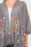 RAJ VICKI EMBROIDERED KIMONO - quetzals