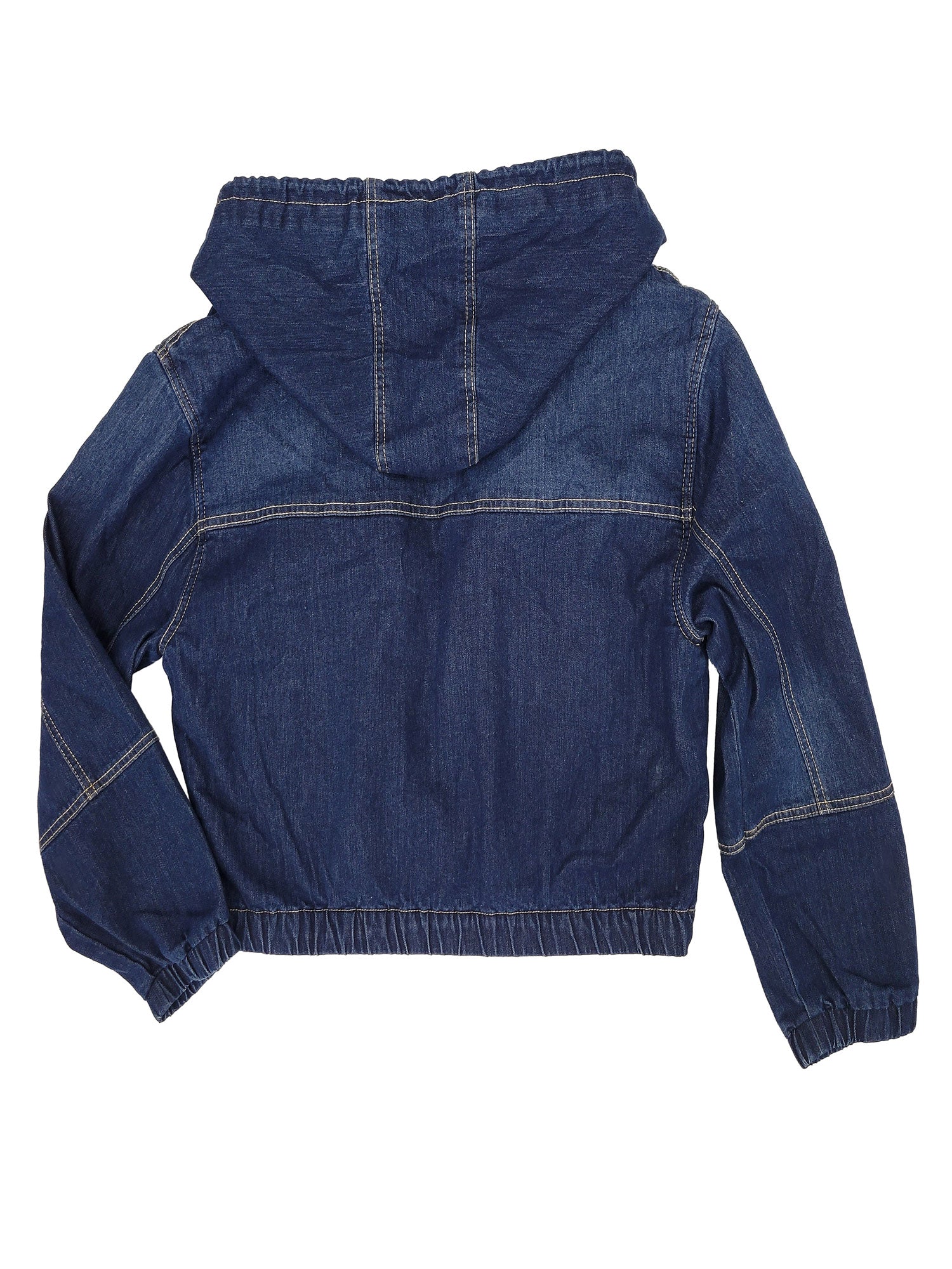 RAJ HARPER DENIM BOMBER JACKET CLASSIC DENIM - quetzals