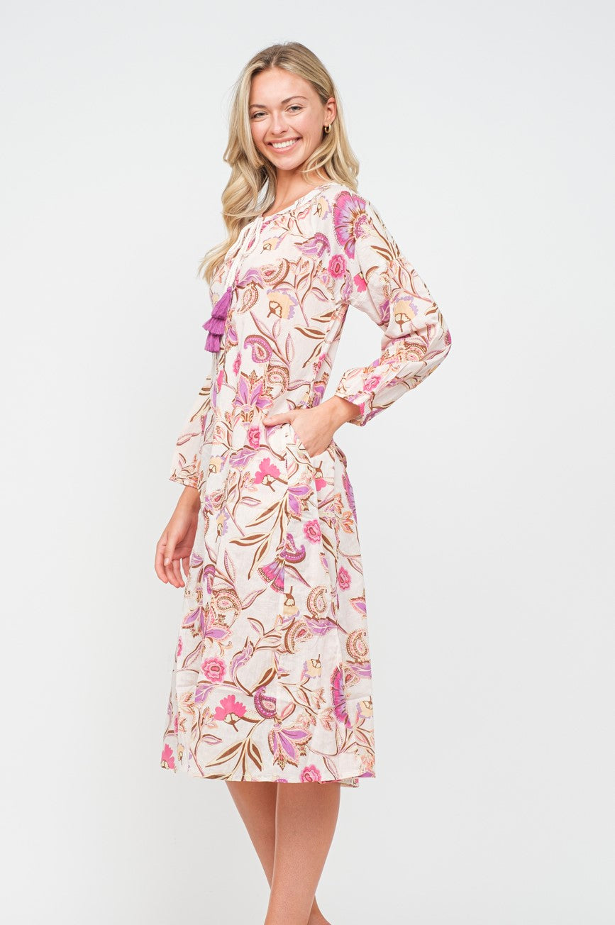 RAJ CAMELLIA DRESS - quetzals