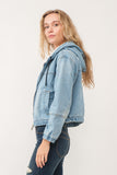 RAJ HARPER DENIM BOMBER JACKET FADED DENIM - quetzals