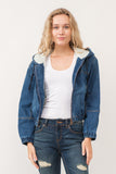 RAJ HARPER DENIM BOMBER JACKET INDIGO DENIM - quetzals