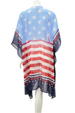 AMERICA 4th OF JULY AIRY KIMONO - quetzals