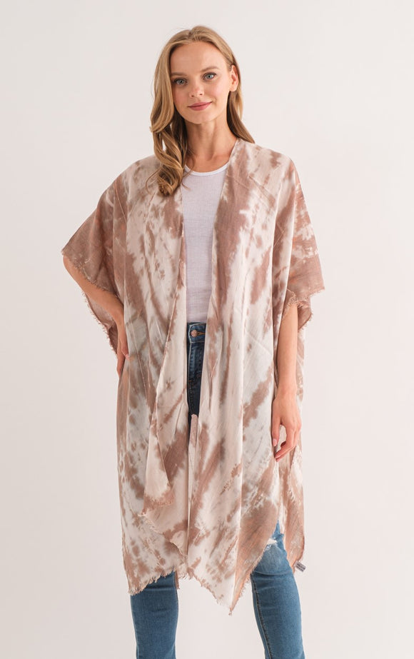 CAROL HAZELNUT KIMONO - quetzals