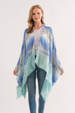 ARIANA AQUA TIE DYE KIMONO - quetzals