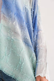 ARIANA AQUA TIE DYE KIMONO - quetzals