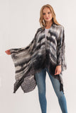 ARIANA CHARCOAL TIE DYE KIMONO - quetzals