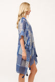 RAJ CARROL PATCHWORK PRINTED KIMONO