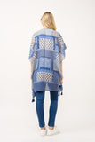 RAJ CARROL PATCHWORK PRINTED KIMONO