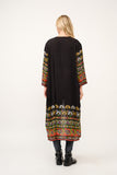 RAJ ELIA CONTRAST PRINT KIMONO DUSTER