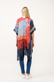 RAJ EMILY PATCHWORK PRINTED KIMONO DUSTER