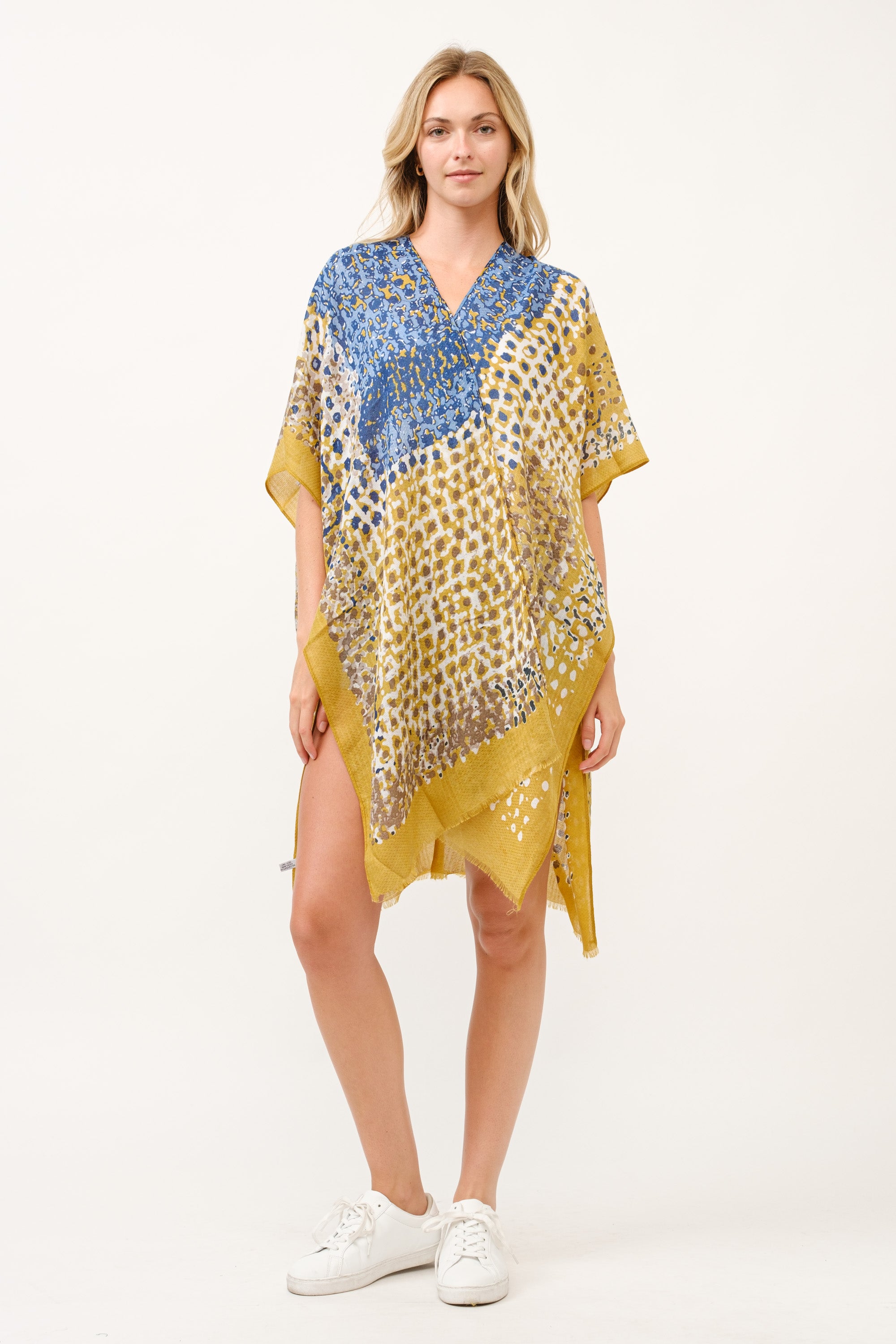 RAJ EMILY PATCHWORK PRINTED KIMONO DUSTER