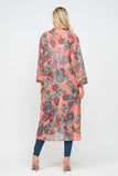 RAJ ESTHER PRINTED KIMONO - quetzals