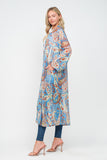 RAJ GEENA PRINTED KIMONO - quetzals