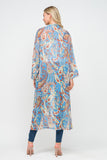 RAJ GEENA PRINTED KIMONO - quetzals