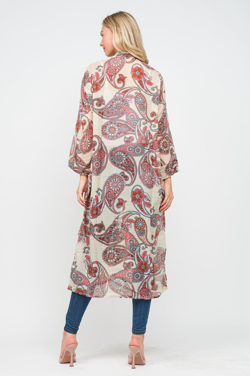 RAJ INGRID PRINTED KIMONO - quetzals