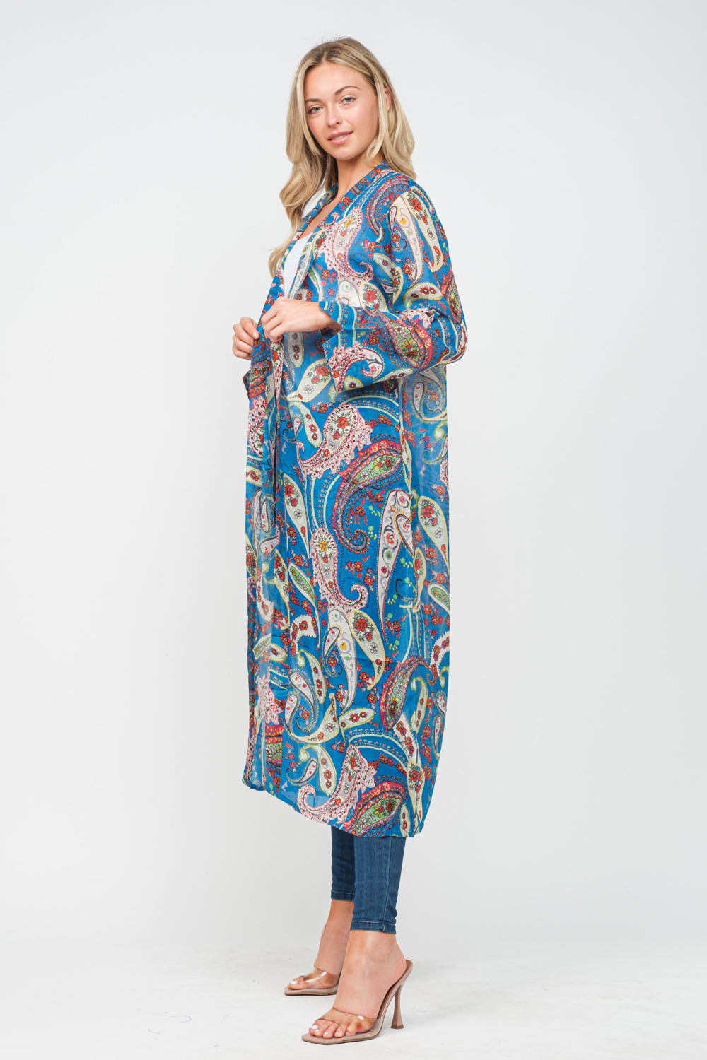 RAJ JUNE PRINTED KIMONO - quetzals