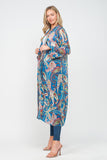 RAJ JUNE PRINTED KIMONO - quetzals