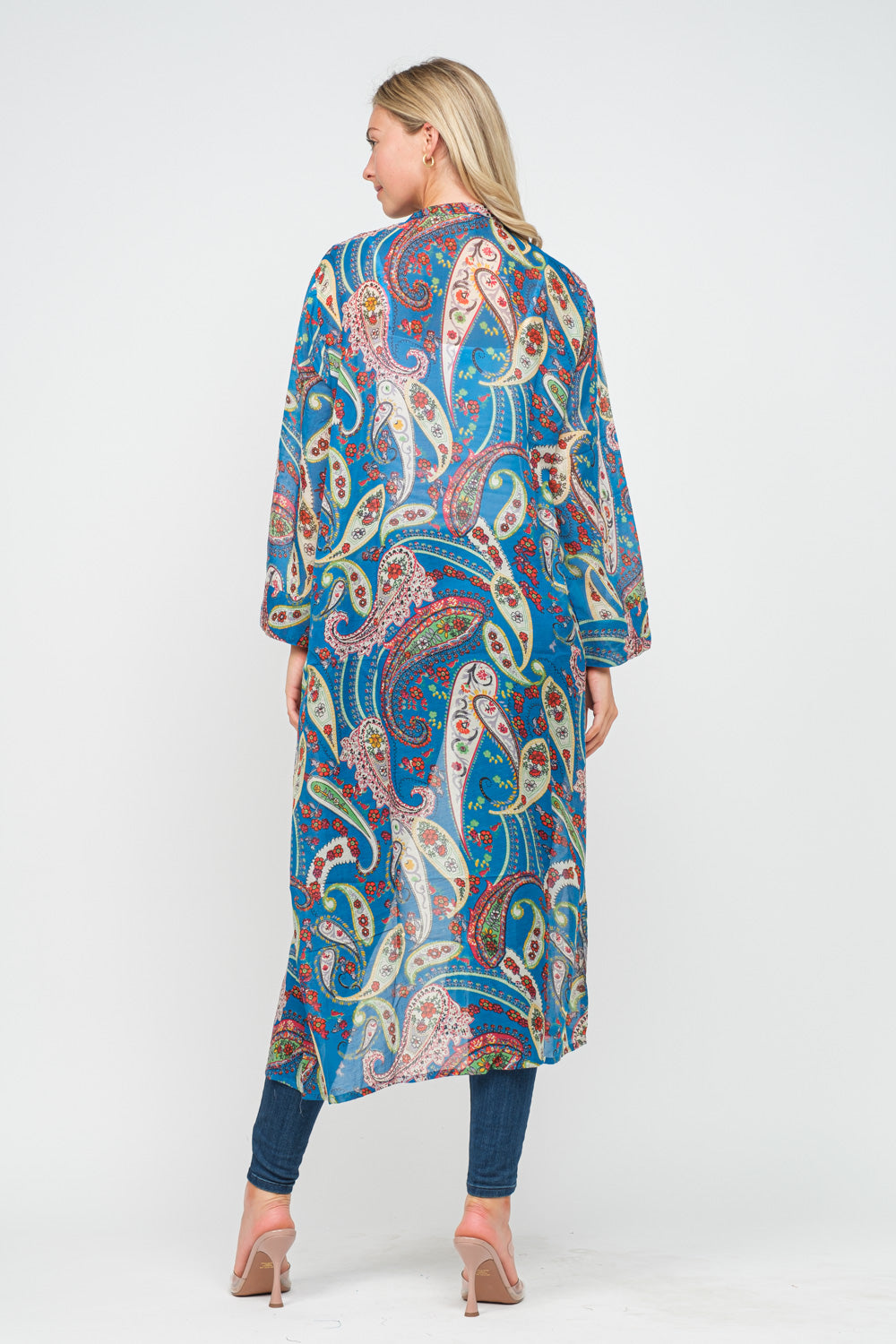 RAJ JUNE PRINTED KIMONO - quetzals