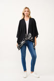 RAJ LILI FLORAL EMBROIDERED DUSTER KIMONO