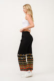 RAJ ELIA CONTRAST PRINT PANTS