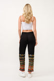 RAJ ELIA CONTRAST PRINT PANTS