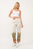 RAJ ELIA CONTRAST PRINT PANTS