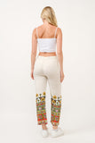 RAJ ELIA CONTRAST PRINT PANTS