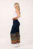 RAJ ELIA CONTRAST PRINT PANTS