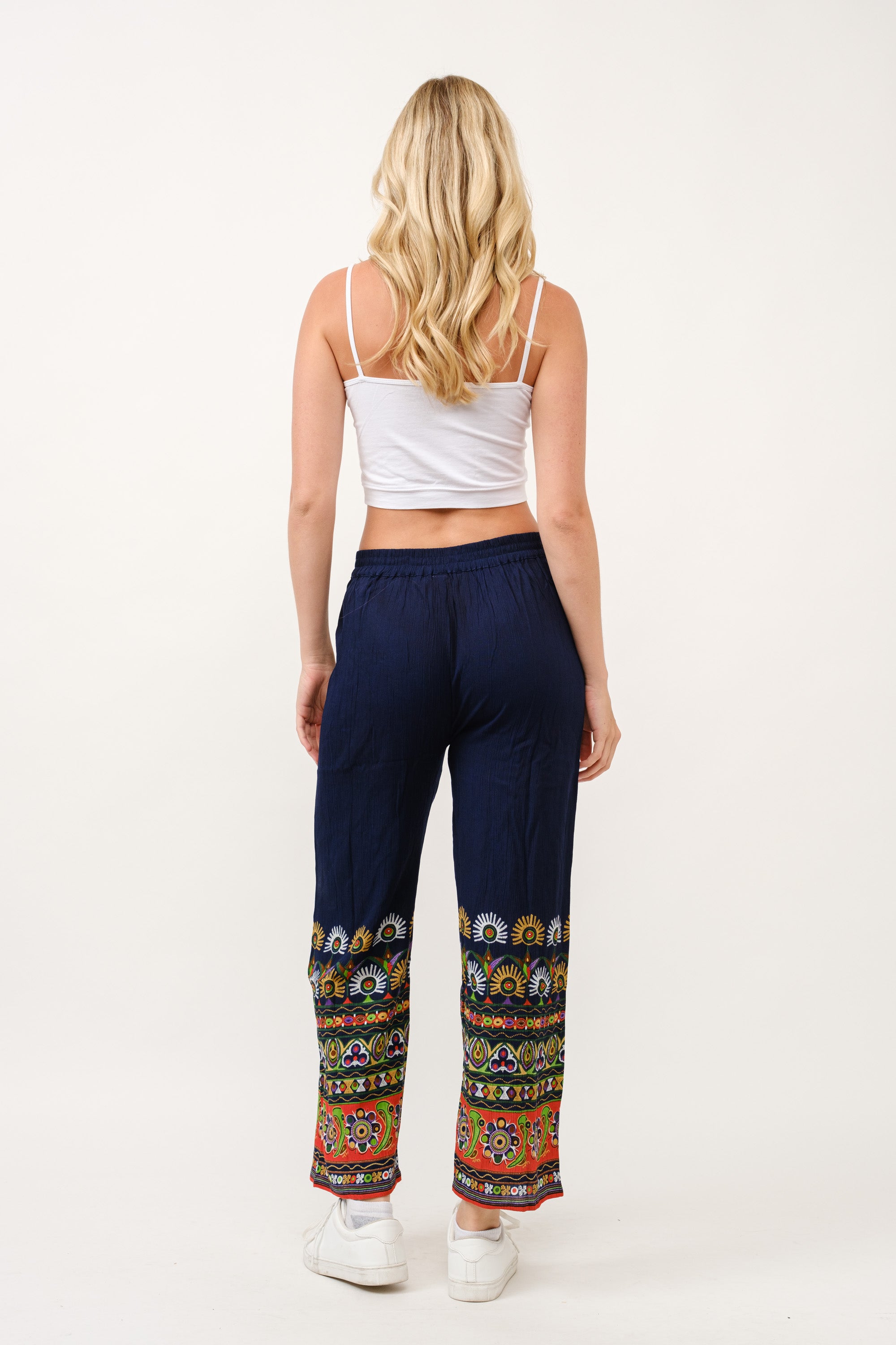 RAJ ELIA CONTRAST PRINT PANTS