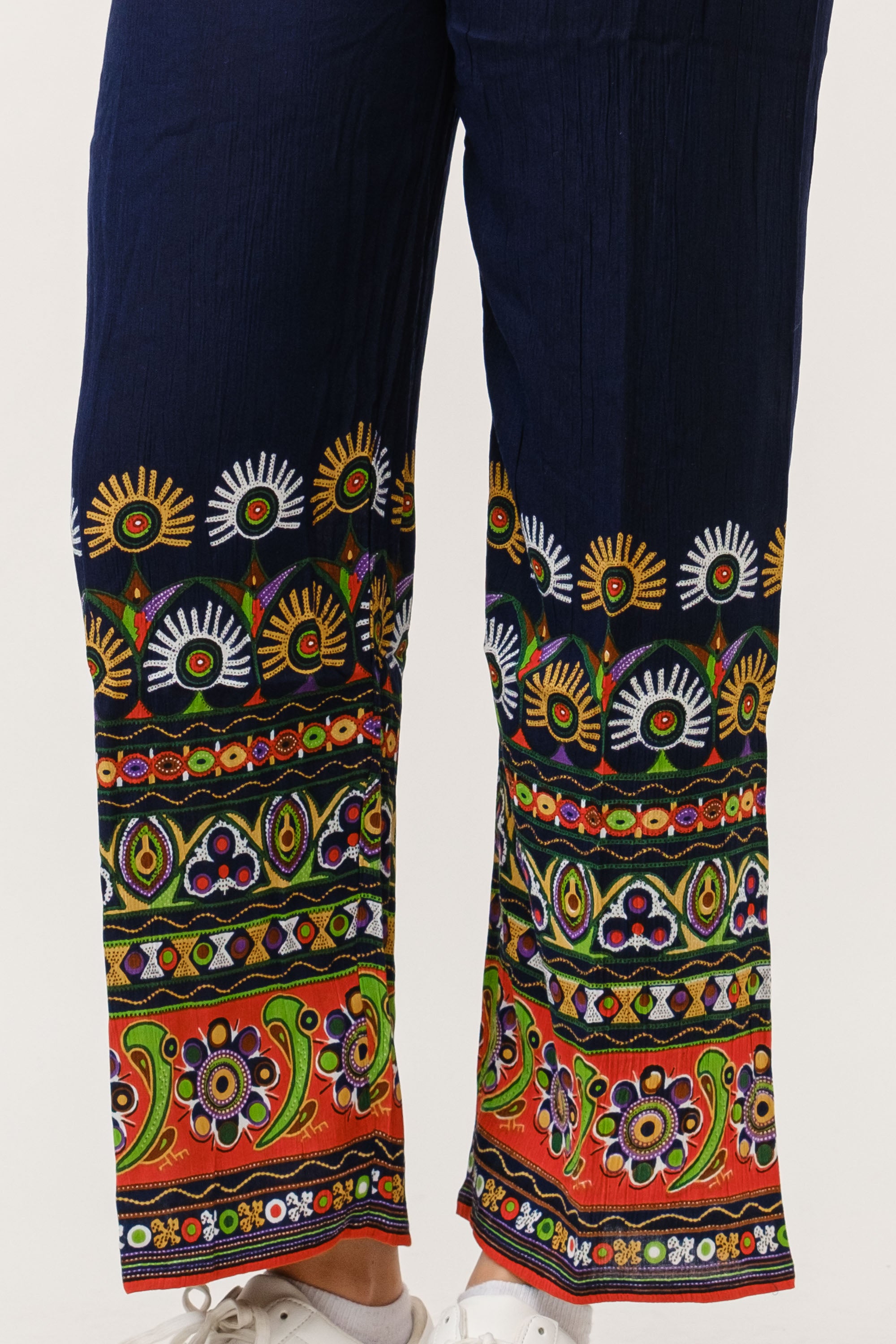 RAJ ELIA CONTRAST PRINT PANTS