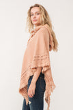 RAJ DYAN HOODED PONCHO CAPE DESERT SAND - quetzals