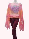 RAJ MONA FLORAL SHOULDER CAPELET PONCHO - quetzals