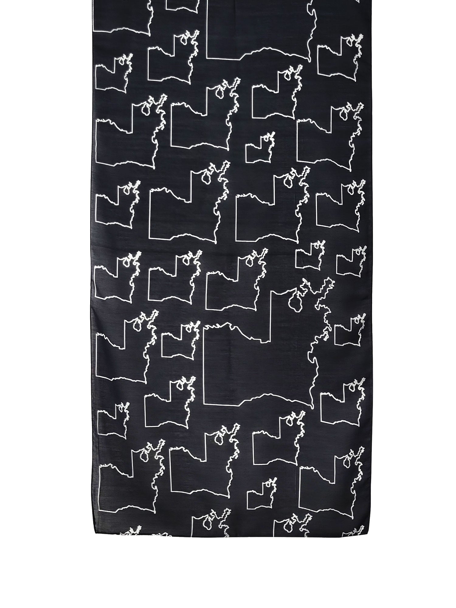 JENNY OUTLINE PRINT OBLONG SCARF