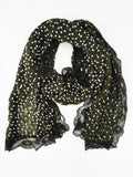 RAJ LILY POLKA DOT LACE TRIM SCARF 3 COLORS - quetzals