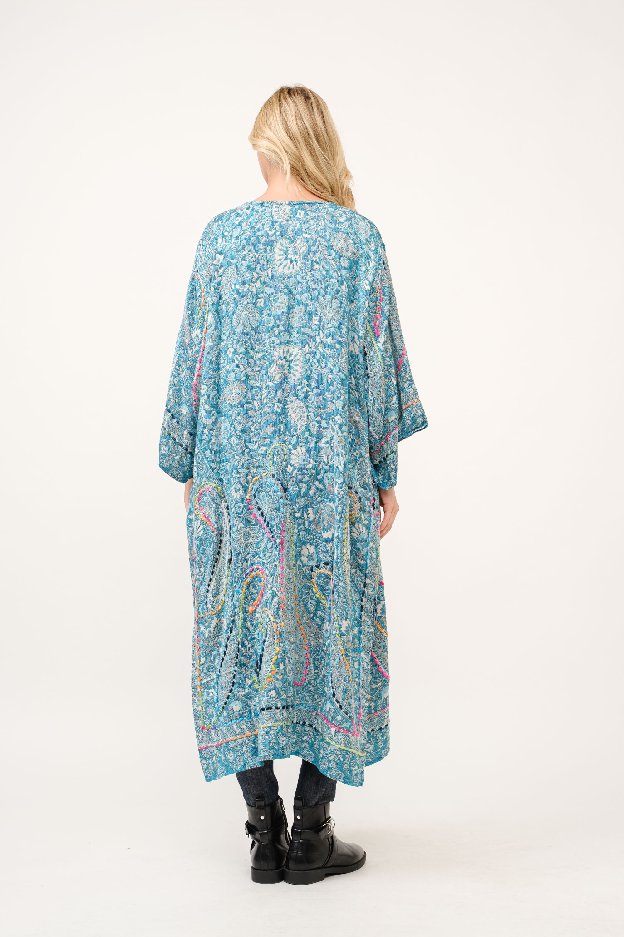 RAJ FIORE THICK STITCH EMBROIDERED DUSTER