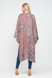 RAJ KYRA PLUM MULTI THICK STITCH EMBROIDERED DUSTER - quetzals