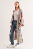 RAJ MARLEY THICK STITCH EMBROIDERED DUSTER - quetzals