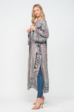 RAJ MERCEDES THICK STITCH EMBROIDERED DUSTER - quetzals