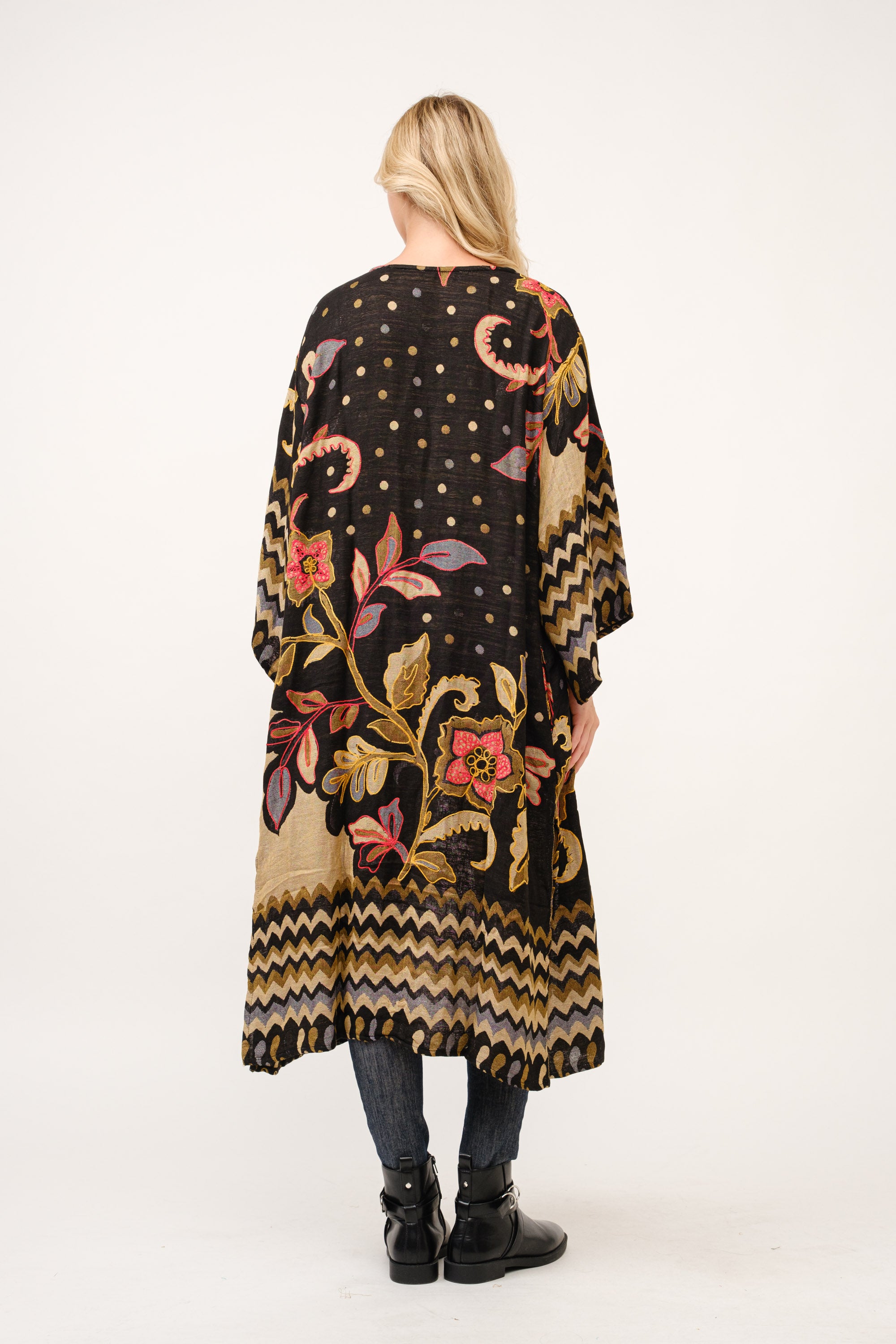 RAJ NURIA THICK STITCH EMBROIDERED DUSTER