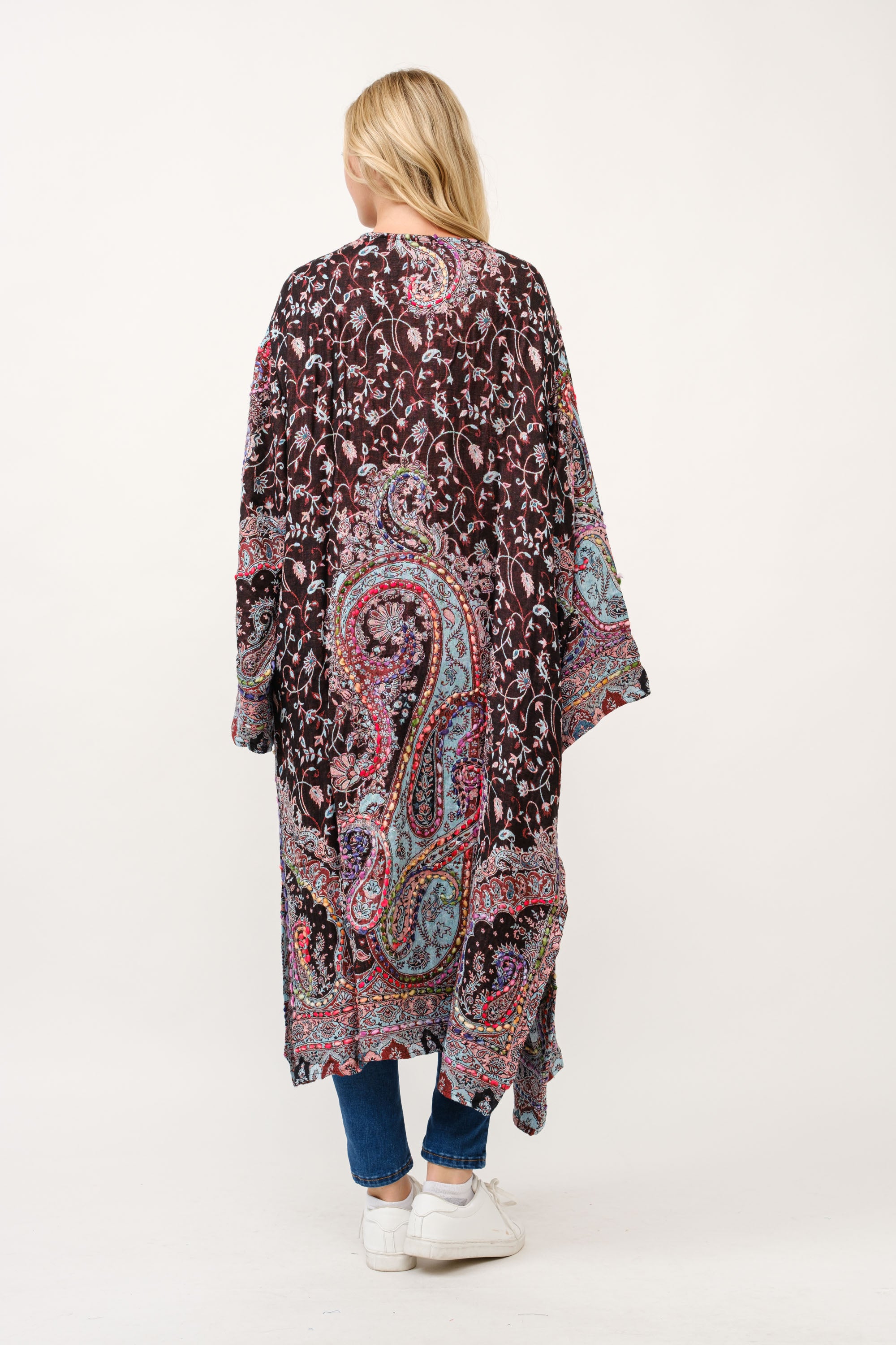 RAJ SASKIA THICK STITCH EMBROIDERED DUSTER