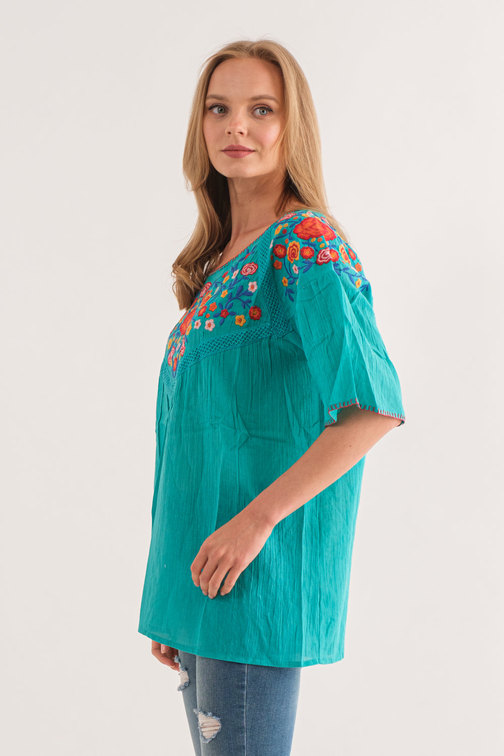 RAJ CIARA TURQUOISE TOP - quetzals