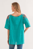 RAJ CIARA TURQUOISE TOP - quetzals