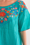 RAJ CIARA TURQUOISE TOP - quetzals