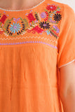 RAJ CLARE BRIGHT ORANGE TOP - quetzals