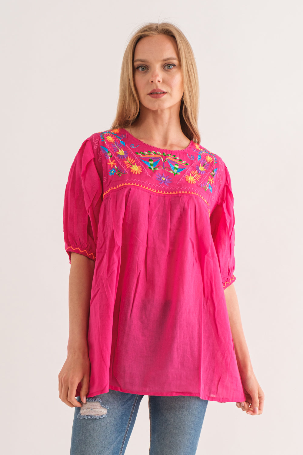 RAJ CRYSTAL FUCHSIA TOP - quetzals