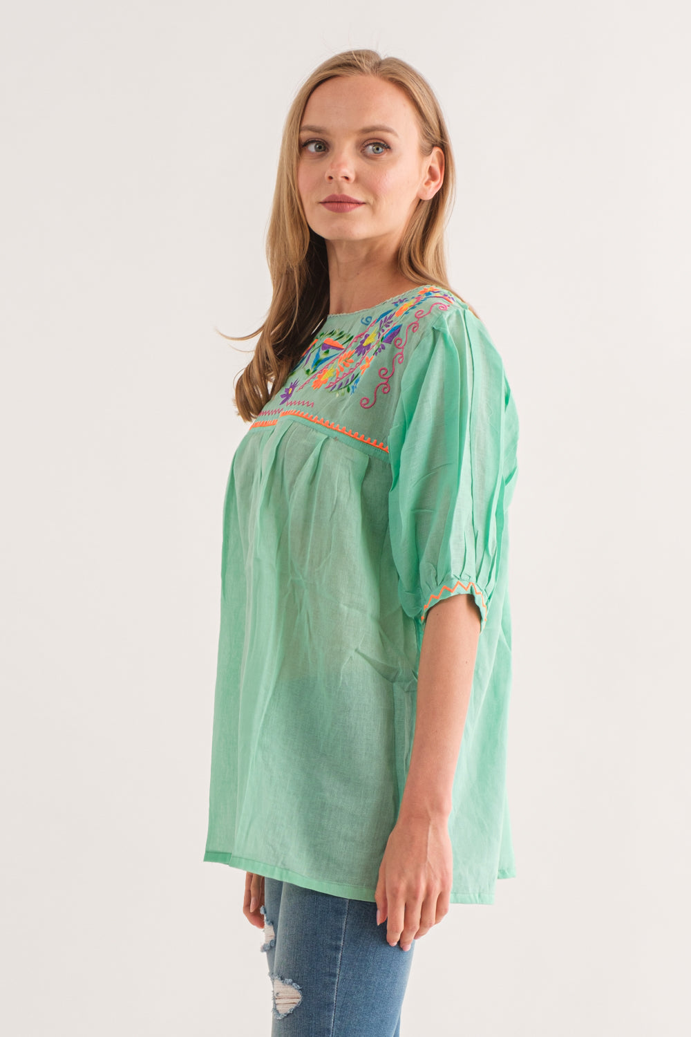 RAJ CRYSTAL MINT TOP - quetzals