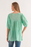 RAJ CRYSTAL MINT TOP - quetzals