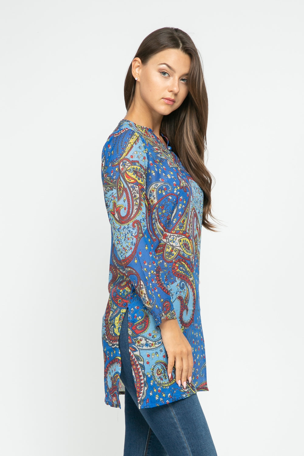 RAJ GINA PRINTED TUNIC - quetzals