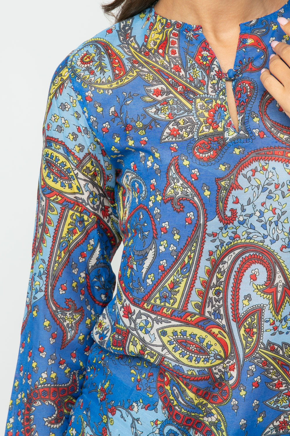 RAJ GINA PRINTED TUNIC - quetzals